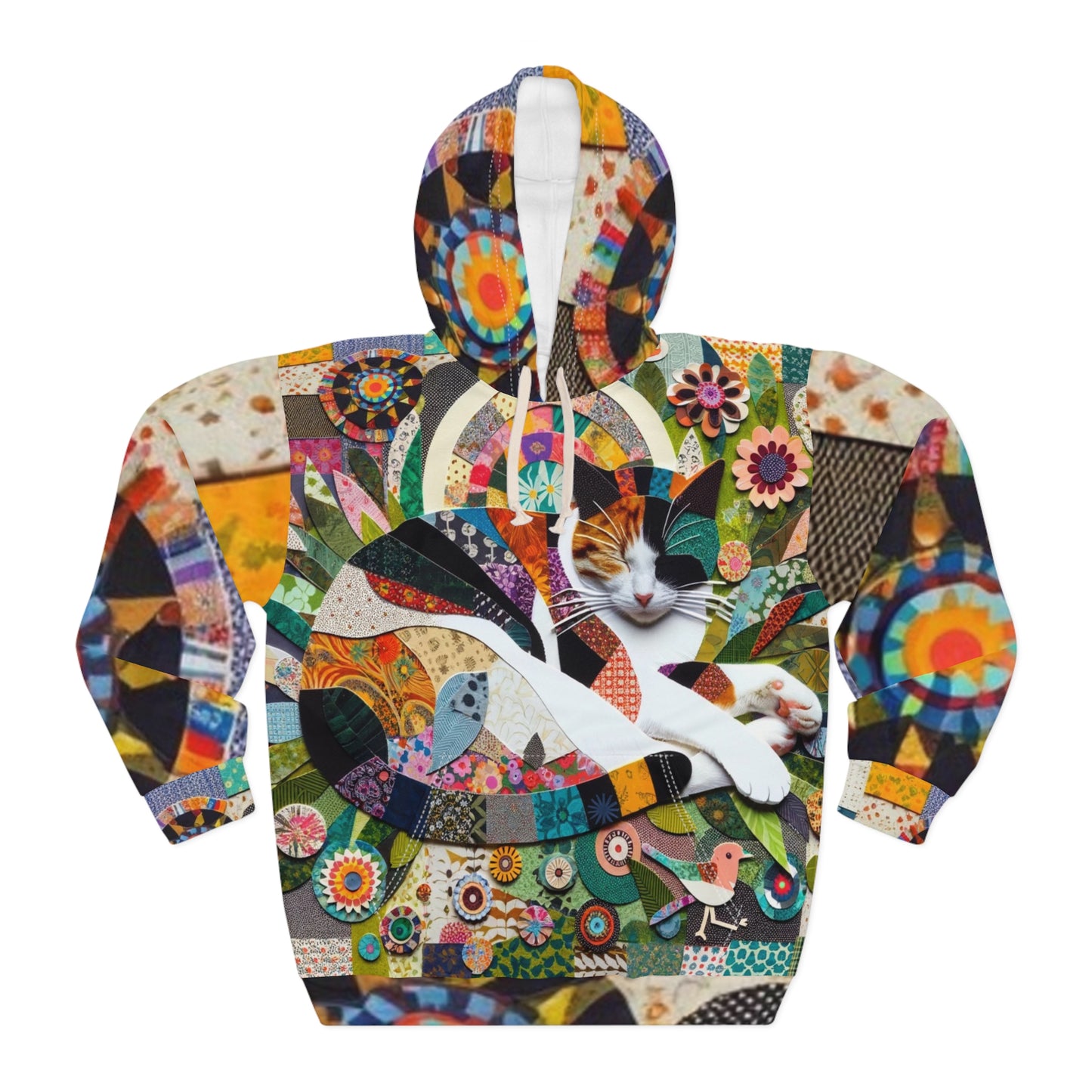 Cat: Hoodie (Patchwork Purrfection)