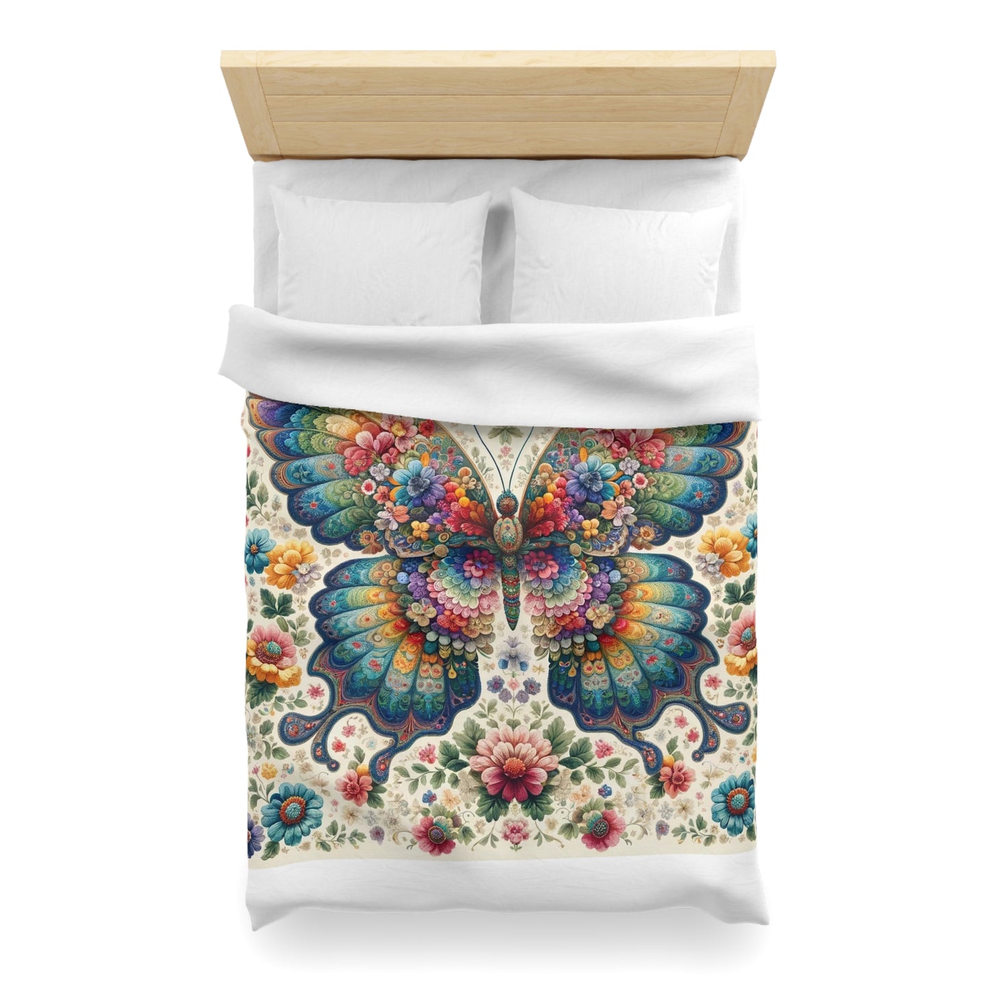 Vintage: Duvet Cover (Vibrant Wings)