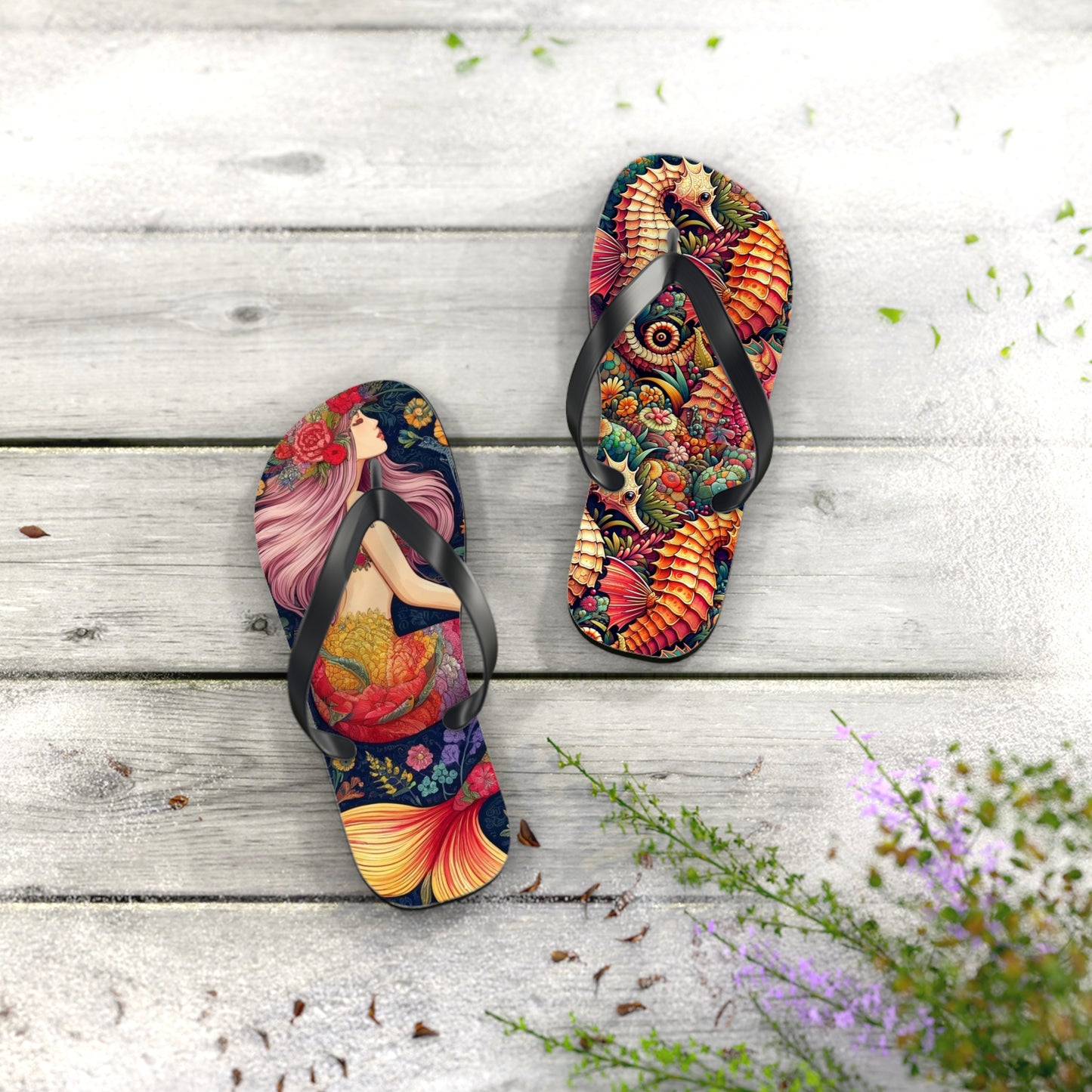 Mermaid: Flip Flops (Siren & Sea Dragon)