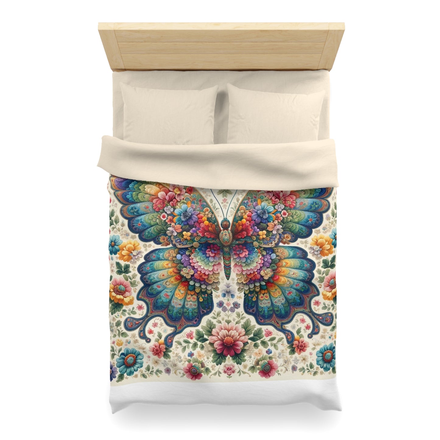 Vintage: Duvet Cover (Vibrant Wings)