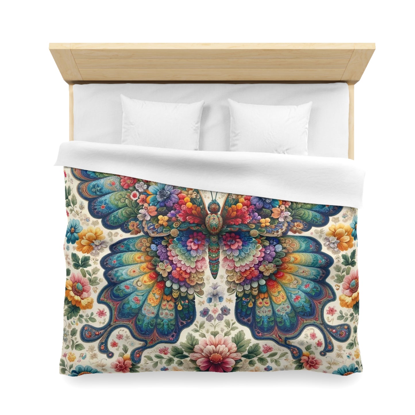 Vintage: Duvet Cover (Vibrant Wings)