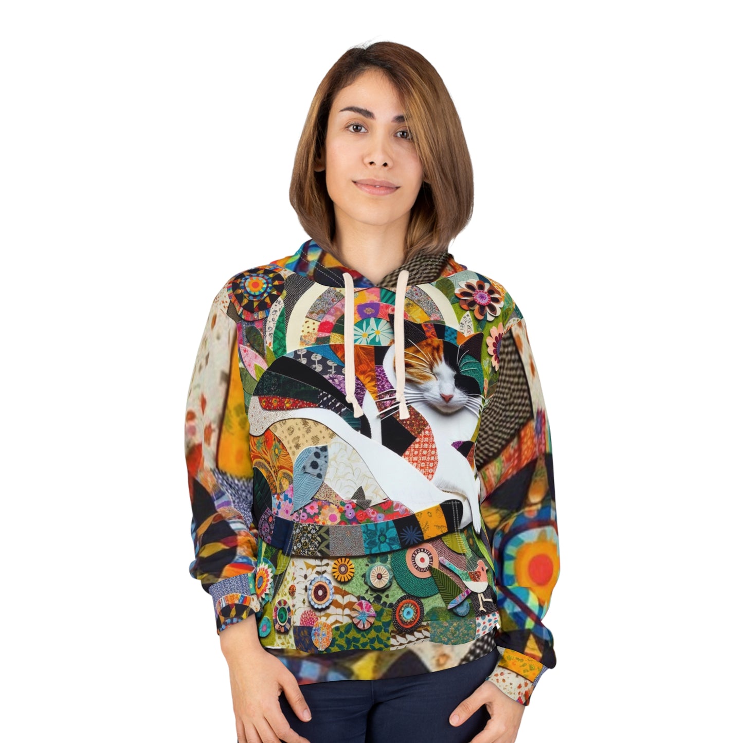 Cat: Hoodie (Patchwork Purrfection)