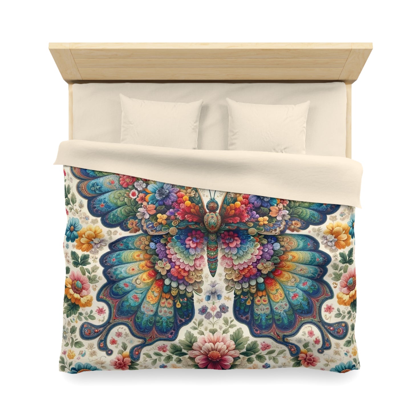 Vintage: Duvet Cover (Vibrant Wings)