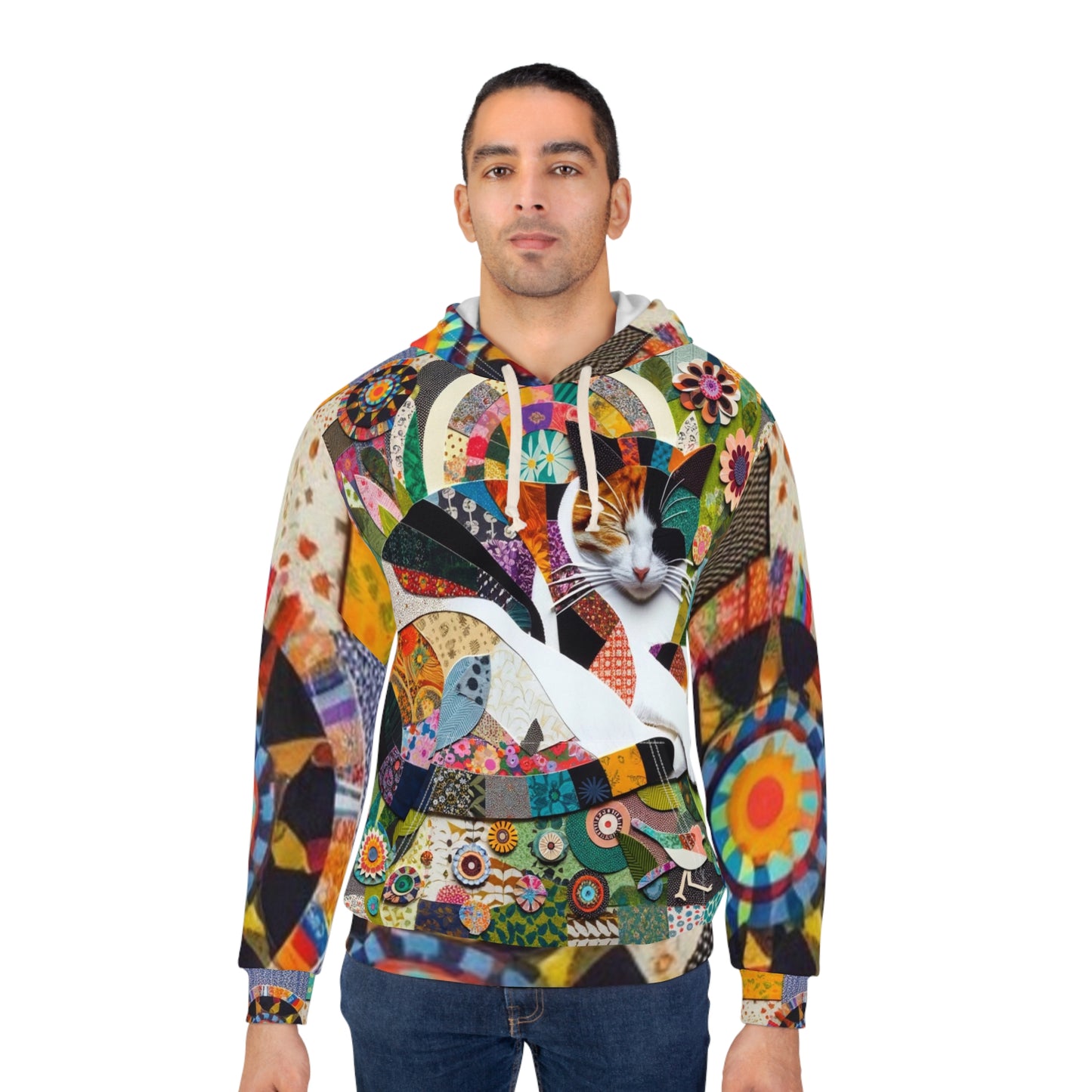 Cat: Hoodie (Patchwork Purrfection)