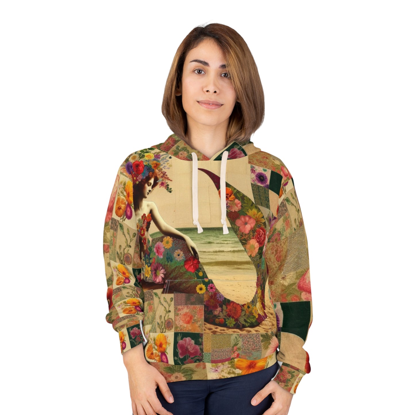 Mermaid: Hoodie (Floral Siren)