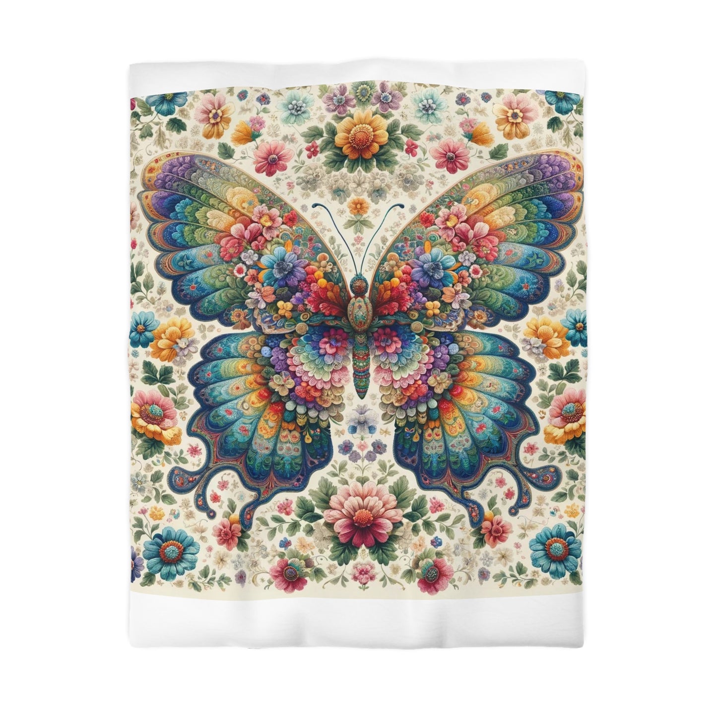 Vintage: Duvet Cover (Vibrant Wings)