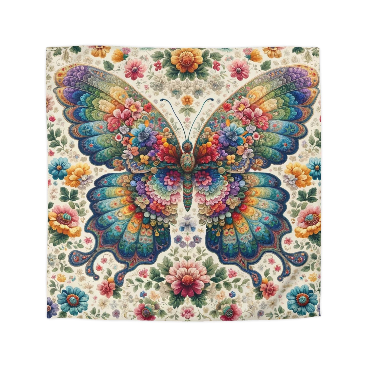 Vintage: Duvet Cover (Vibrant Wings)