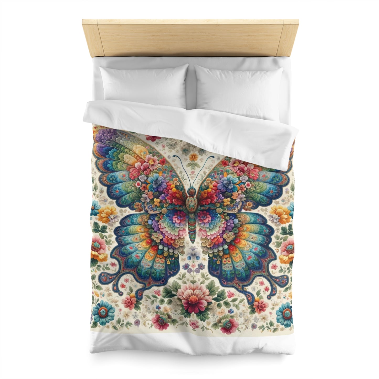 Vintage: Duvet Cover (Vibrant Wings)
