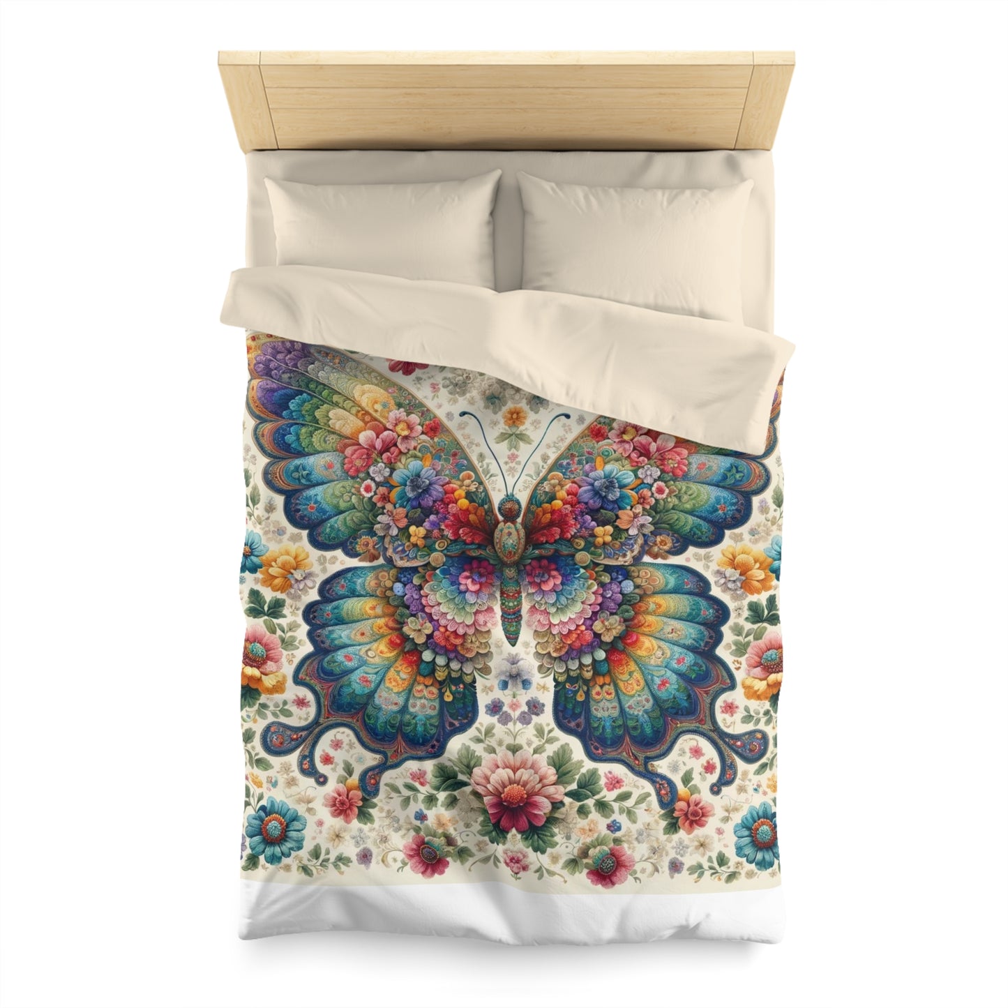 Vintage: Duvet Cover (Vibrant Wings)