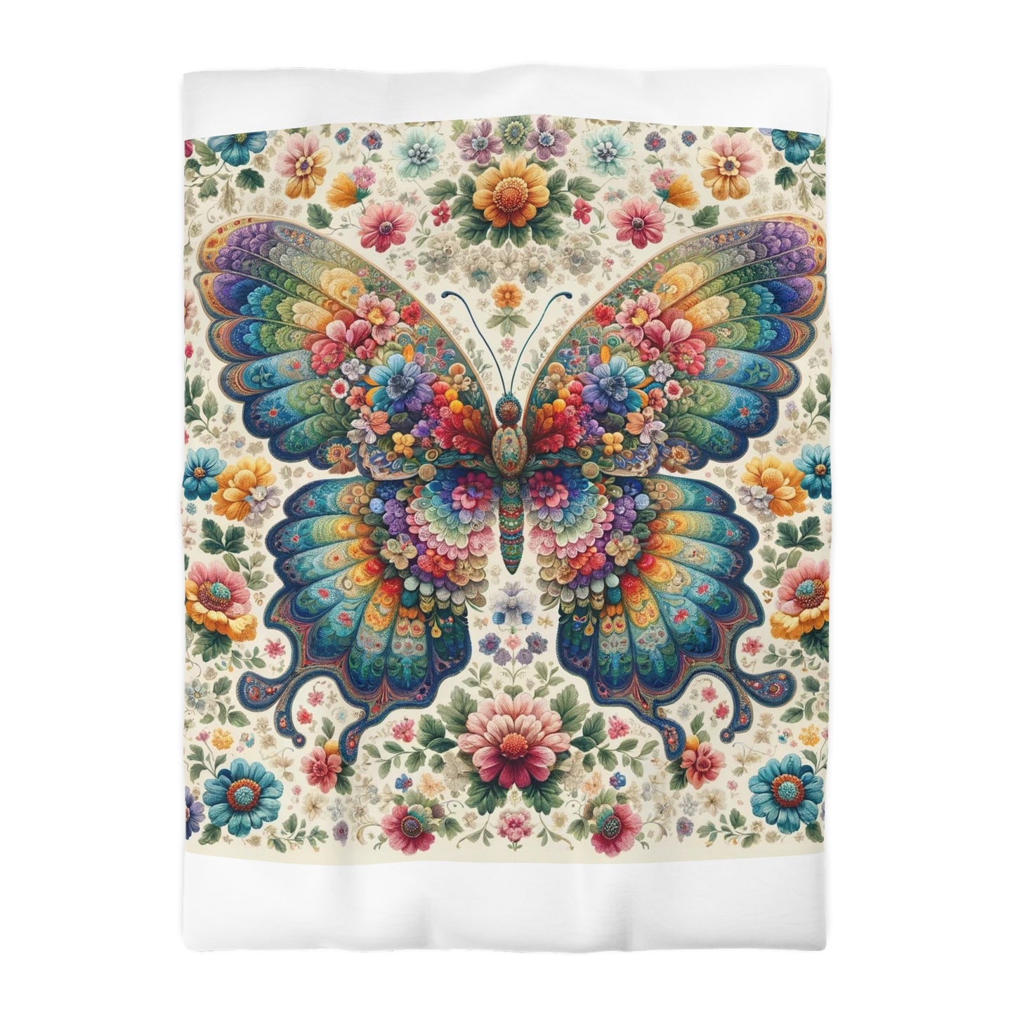 Vintage: Duvet Cover (Vibrant Wings)
