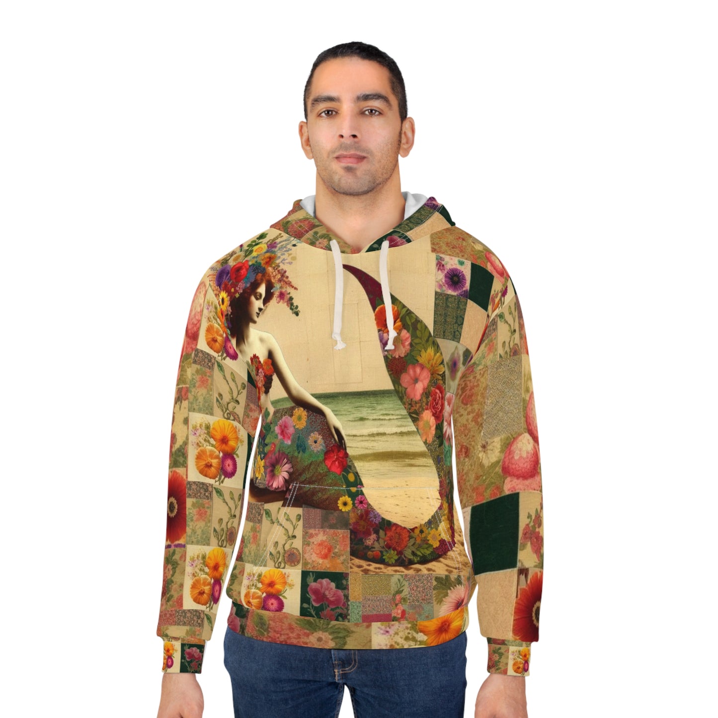 Mermaid: Hoodie (Floral Siren)