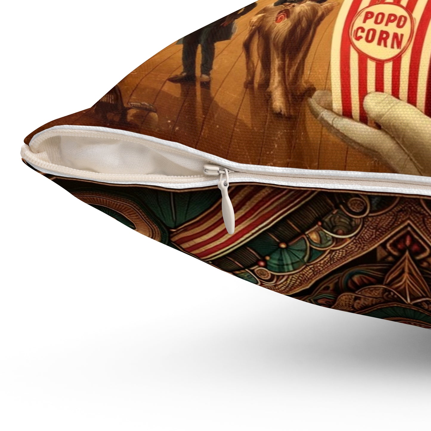 Flamingo: Square Pillow (Popcorn)