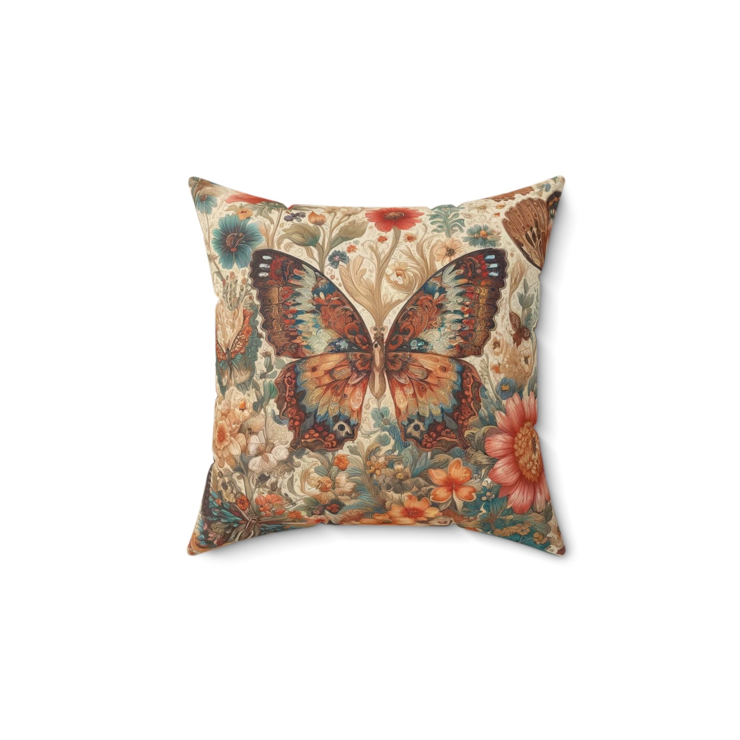 Vintage: Square Pillow (Whimsical Wings)