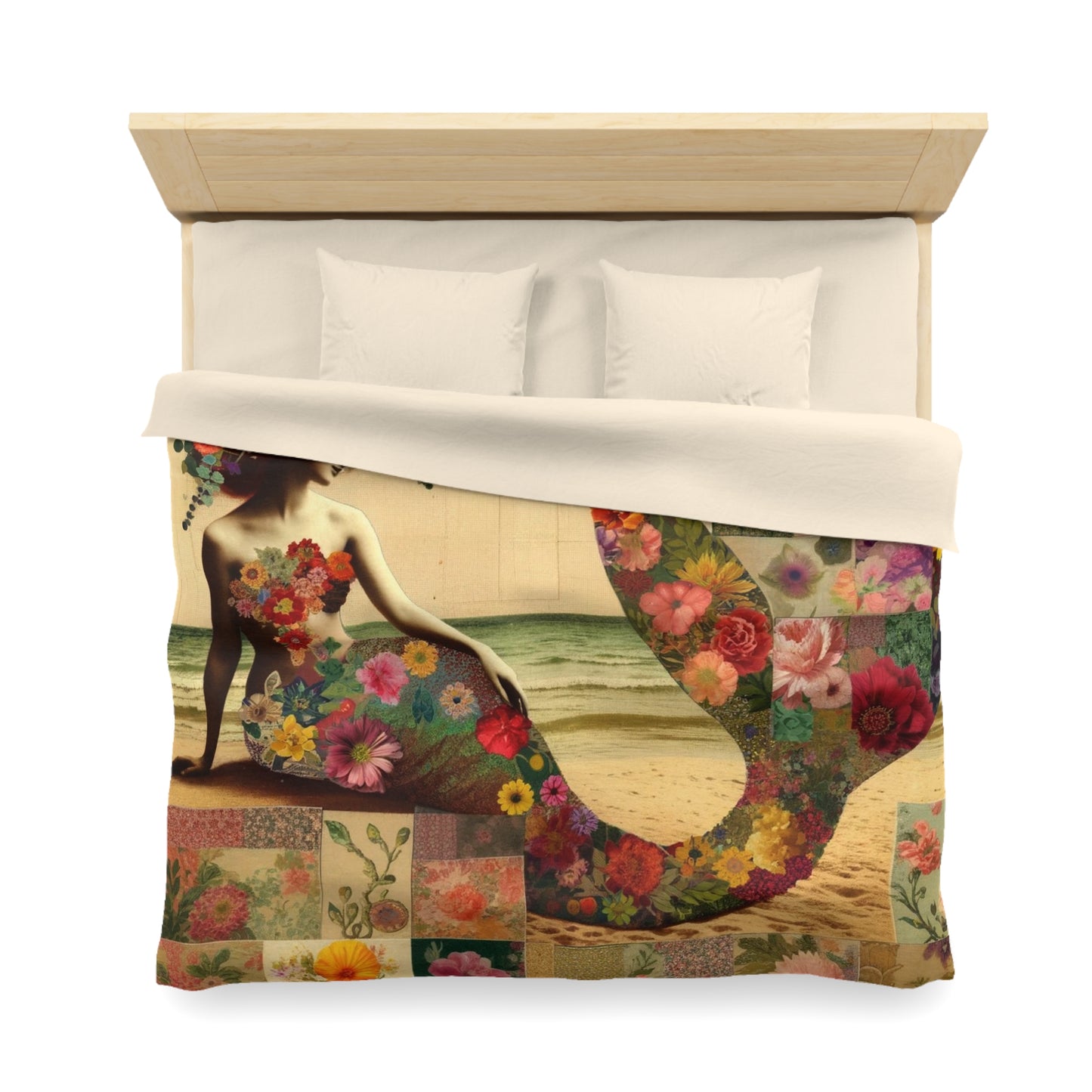 Mermaid: Duvet Cover (Floral Siren)