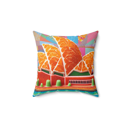 Treats: Square Pillow (Sydney Citrus Sails)