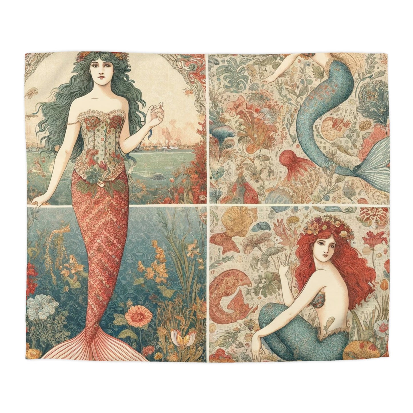 Mermaid: Microfiber Duvet Cover (Mermaid Tapestry)