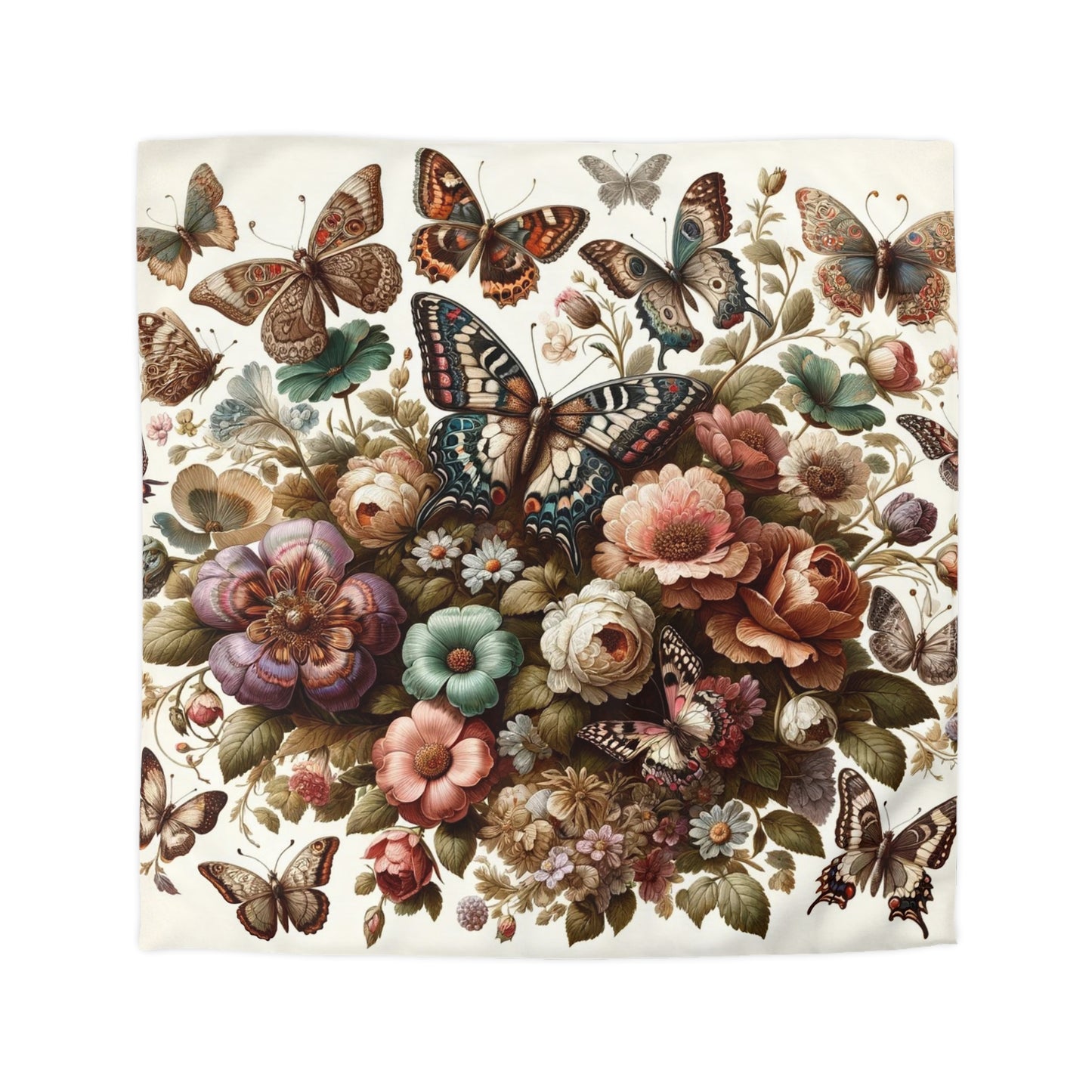 Vintage: Microfiber Duvet Cover (Butterfly Blossom)