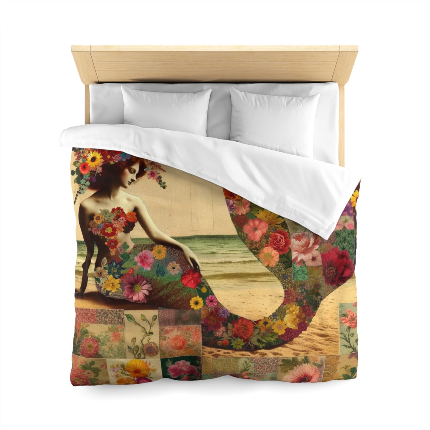 Mermaid: Duvet Cover (Floral Siren)