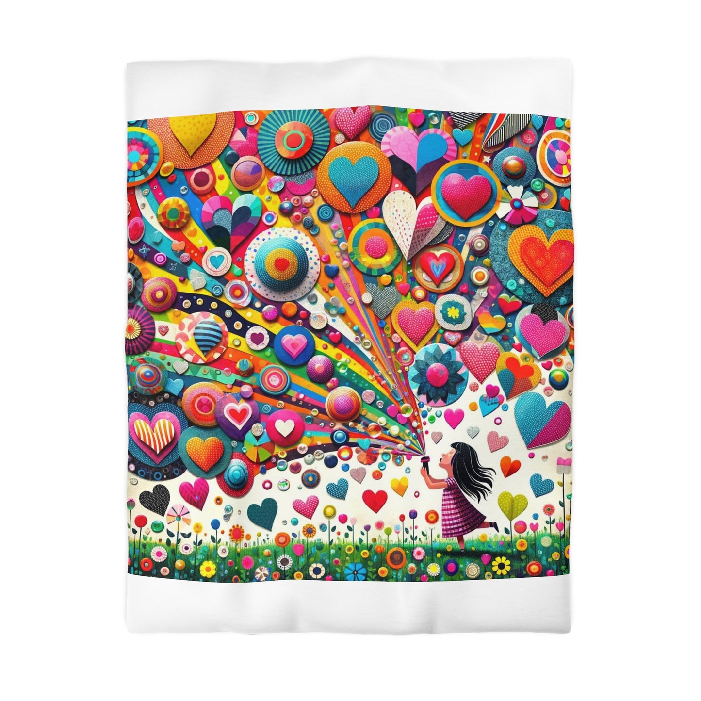 Love: Duvet Cover (Kaleidoscope Heart)