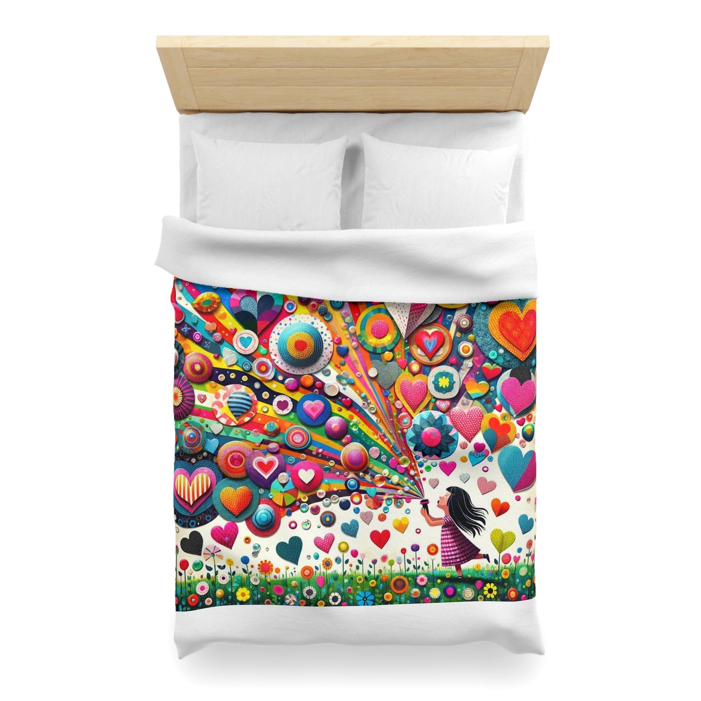 Love: Duvet Cover (Kaleidoscope Heart)