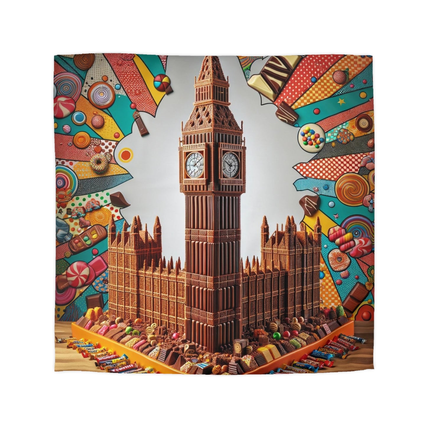 Treats: Duvet Cover (Big Ben Confection)