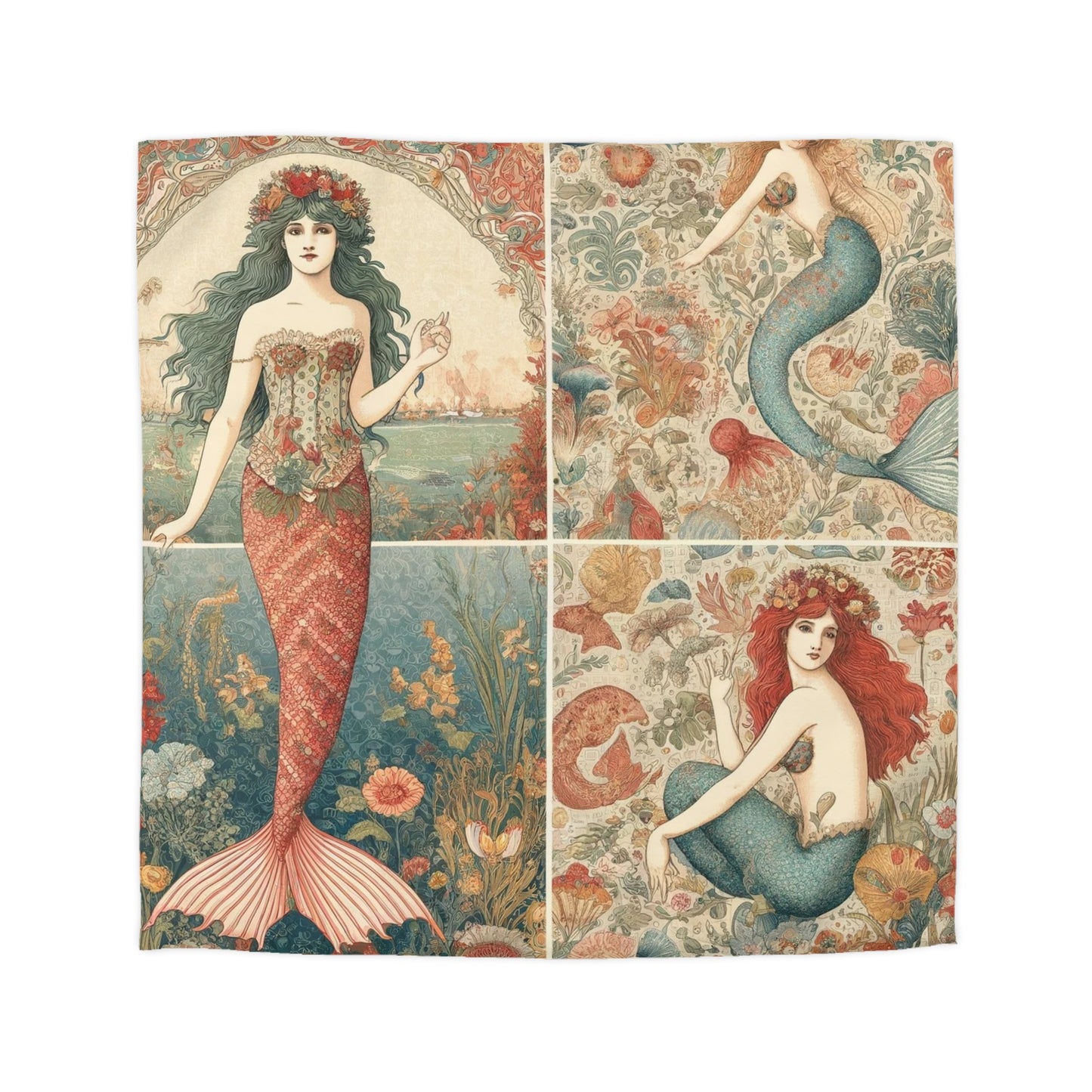 Mermaid: Microfiber Duvet Cover (Mermaid Tapestry)