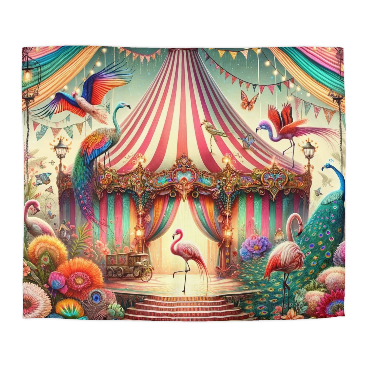 Flamingo: Microfiber Duvet Cover (Big Top Dreamland)