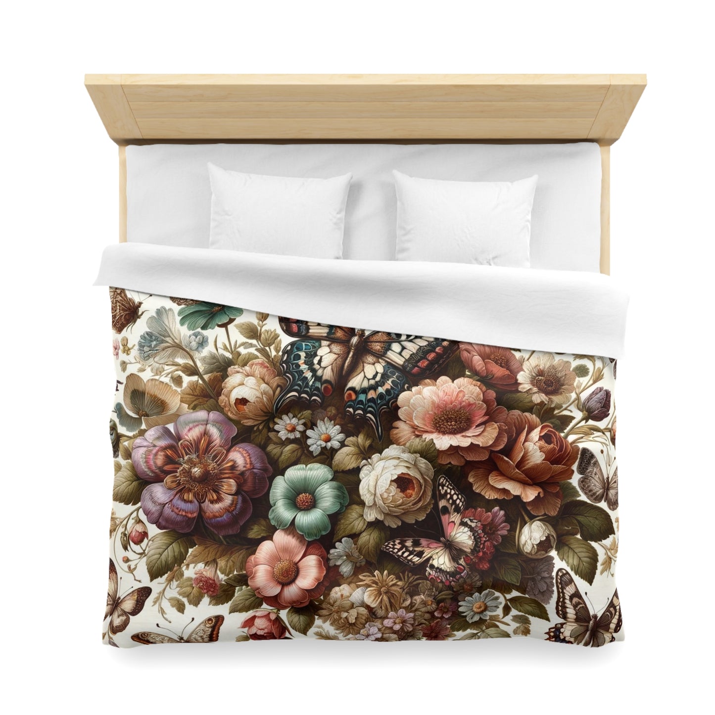 Vintage: Microfiber Duvet Cover (Butterfly Blossom)