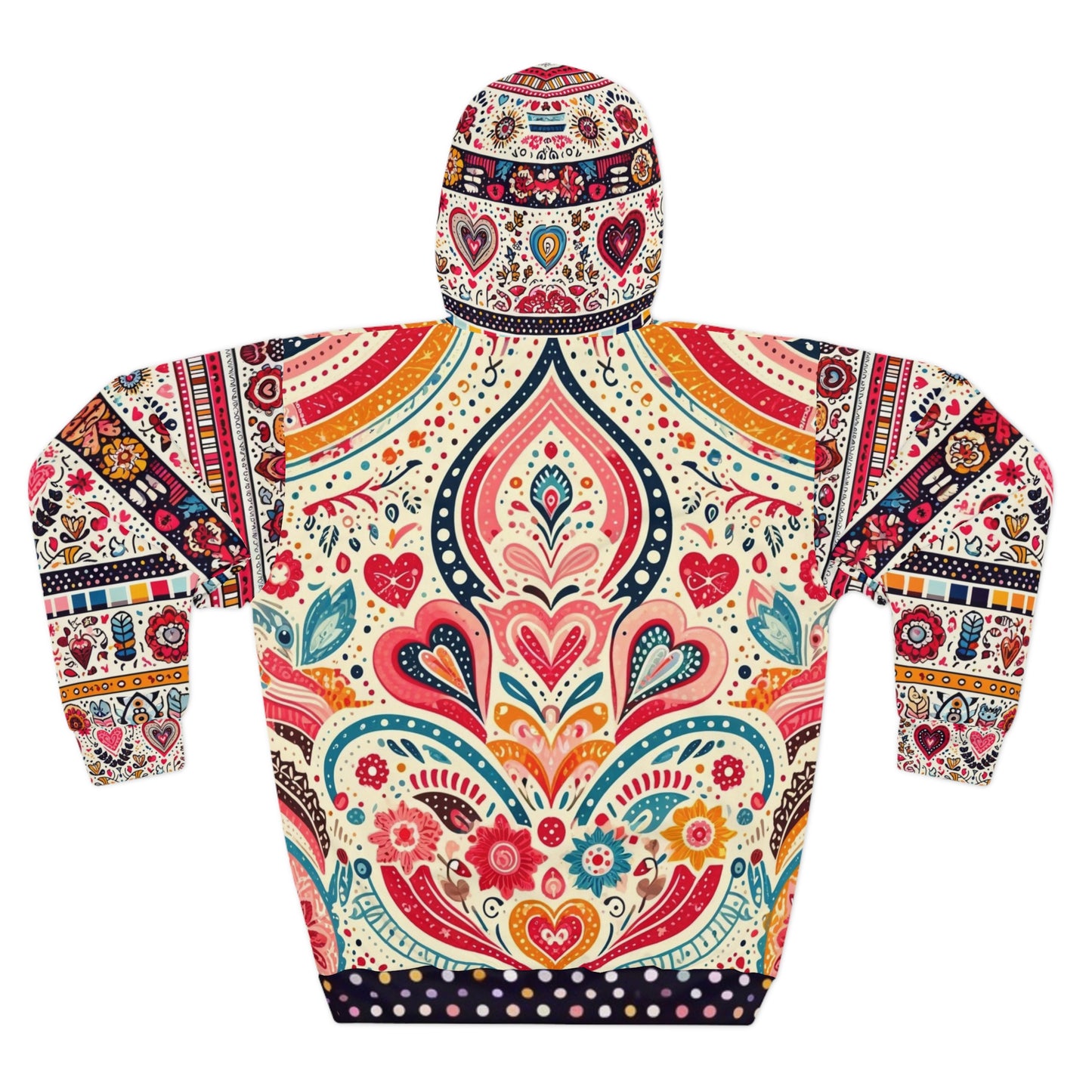 Love: Hoodie (Folk Art Love)