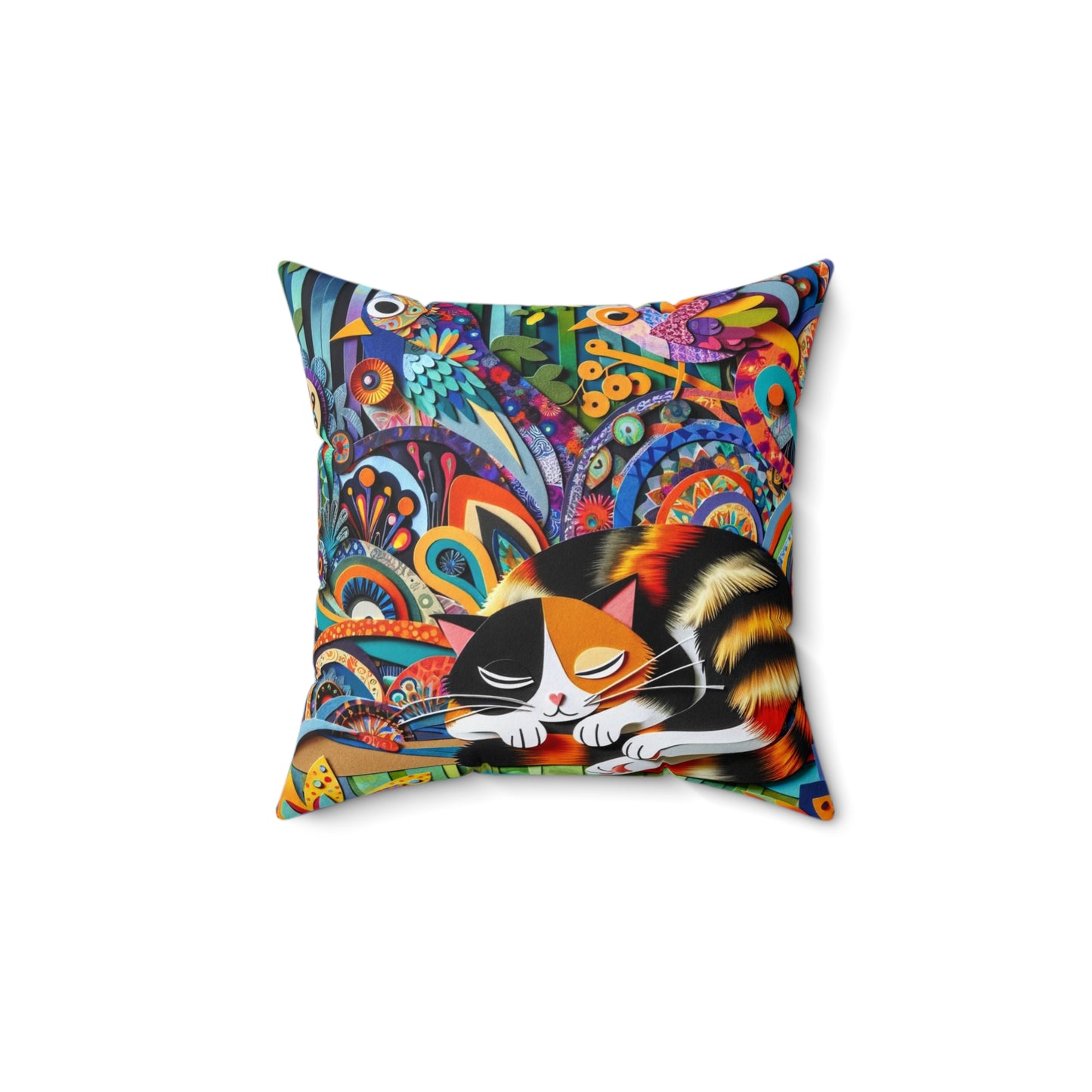 Cats: Square Pillow (Feline Mosaic)