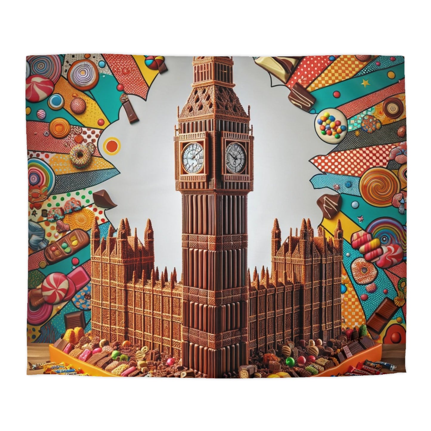 Treats: Duvet Cover (Big Ben Confection)