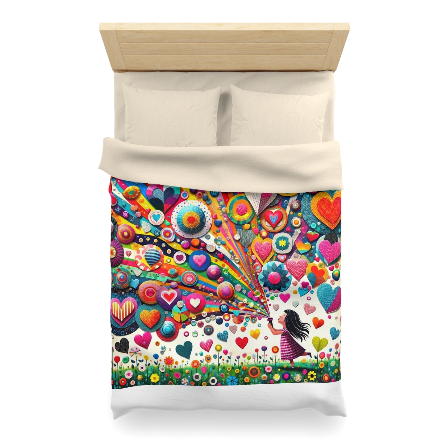 Love: Duvet Cover (Kaleidoscope Heart)