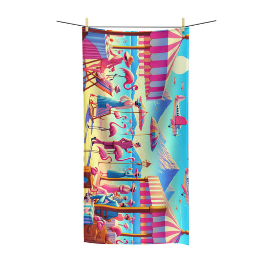 Flamingo: Polycotton Towel (Seaside Leisure)