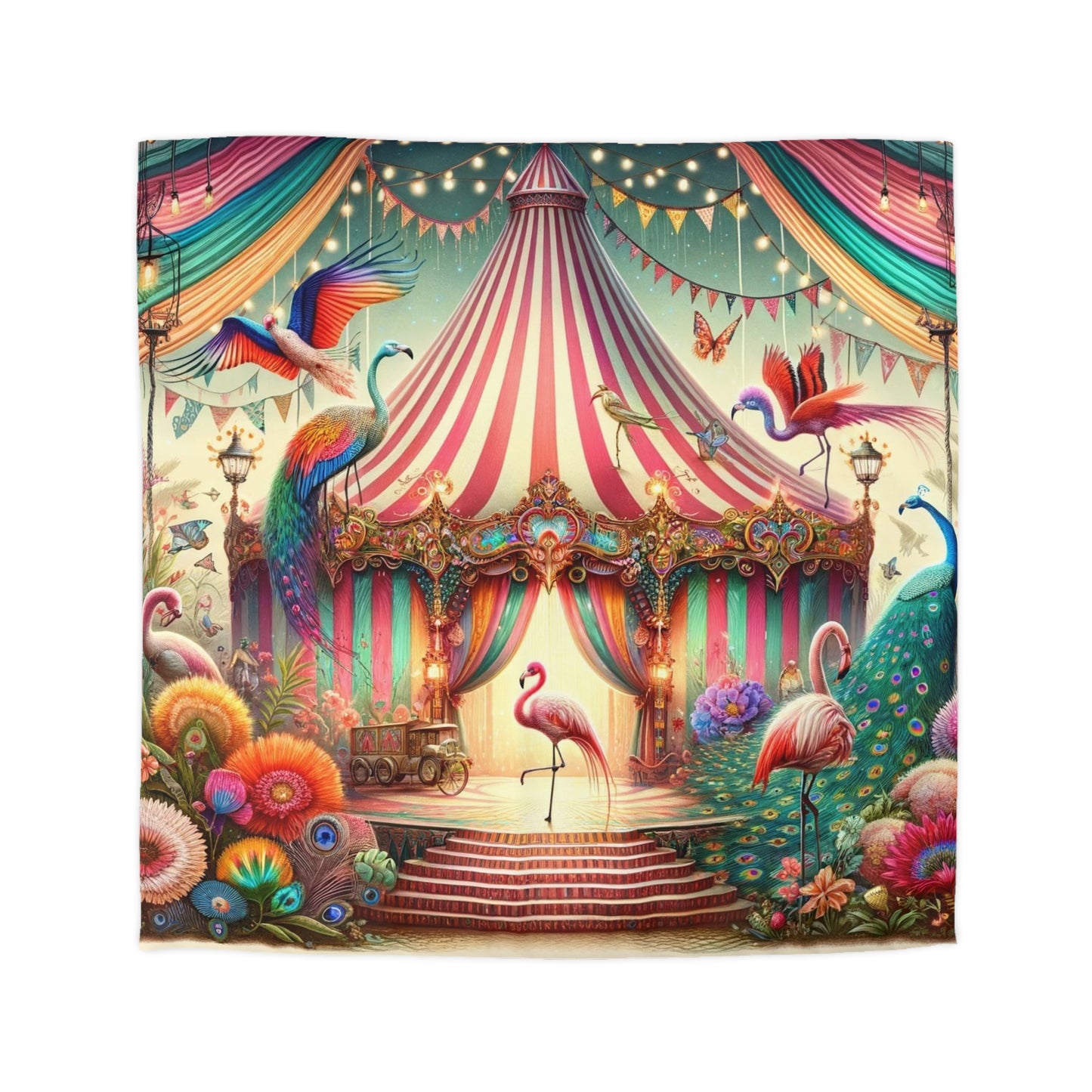 Flamingo: Microfiber Duvet Cover (Big Top Dreamland)