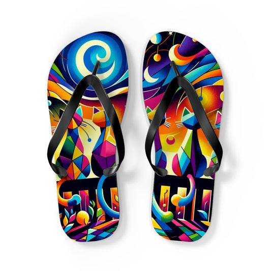 Cats: Flip Flops (Cubist Cats)