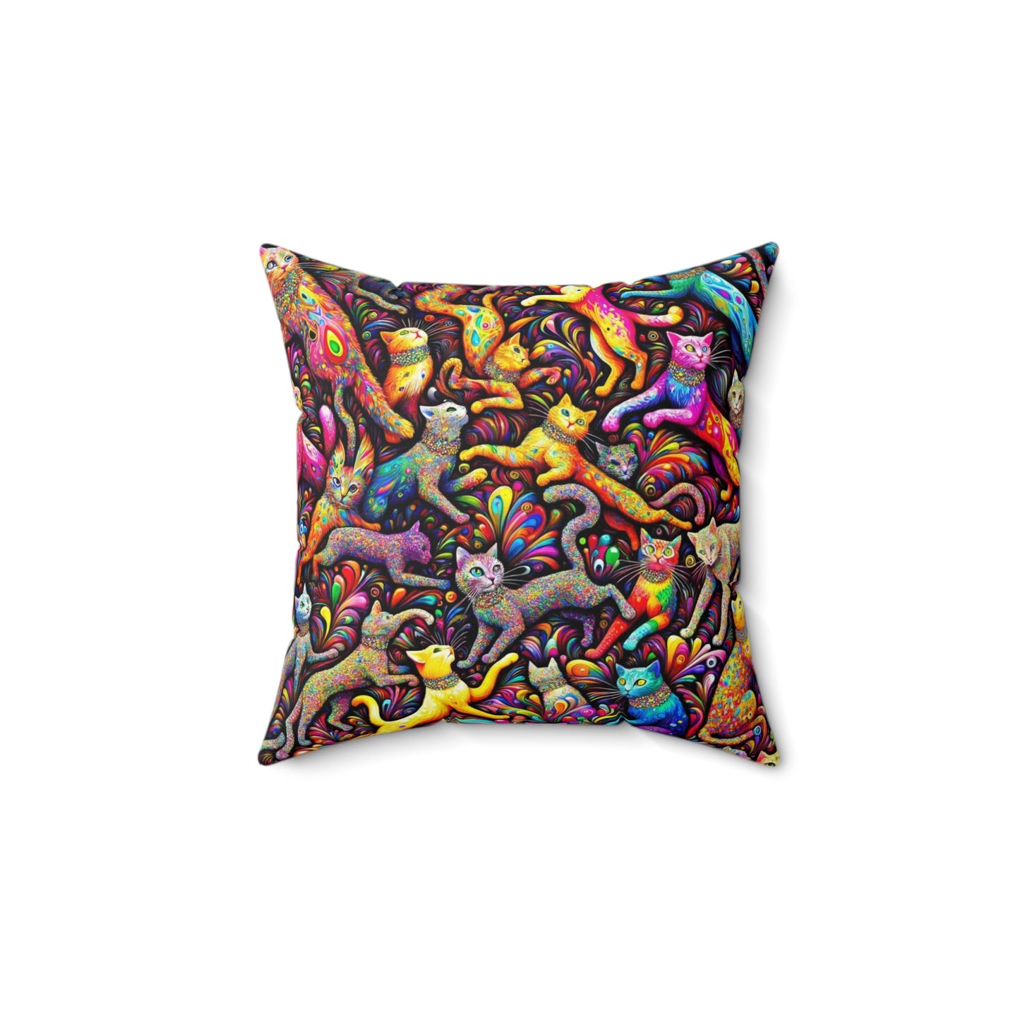 Cats: Square Pillow (Cosmic Purr)