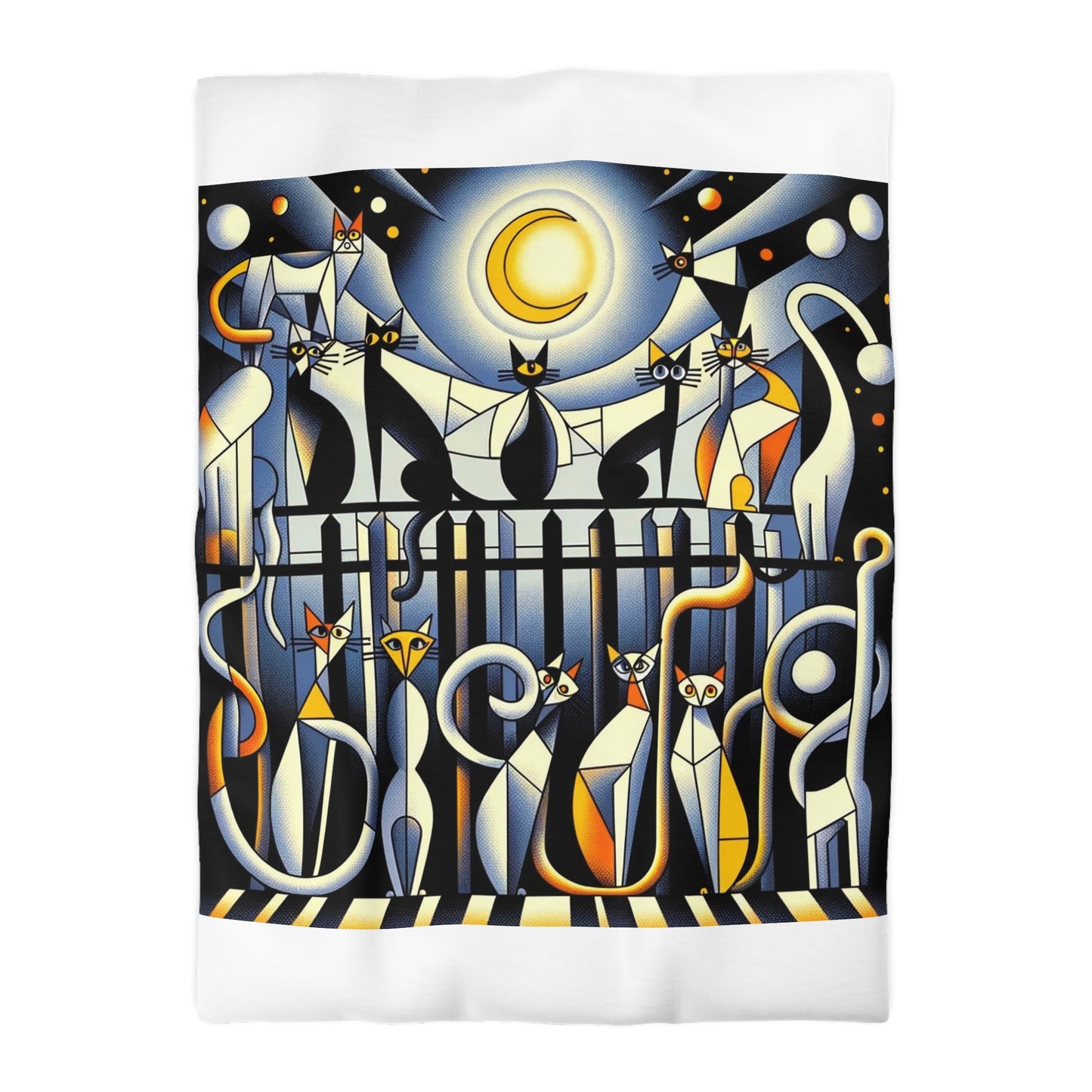 Cats: Duvet Cover (Nocturne Whiskers)