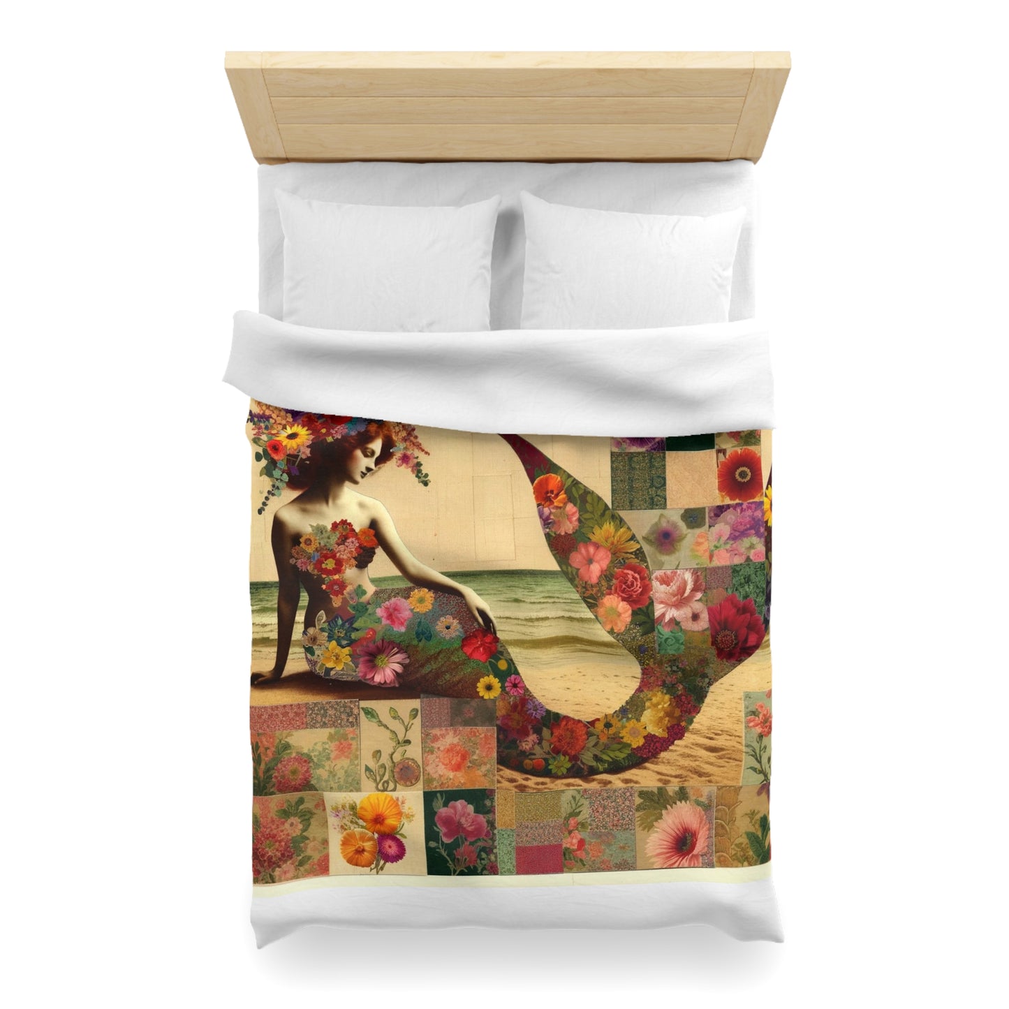 Mermaid: Duvet Cover (Floral Siren)