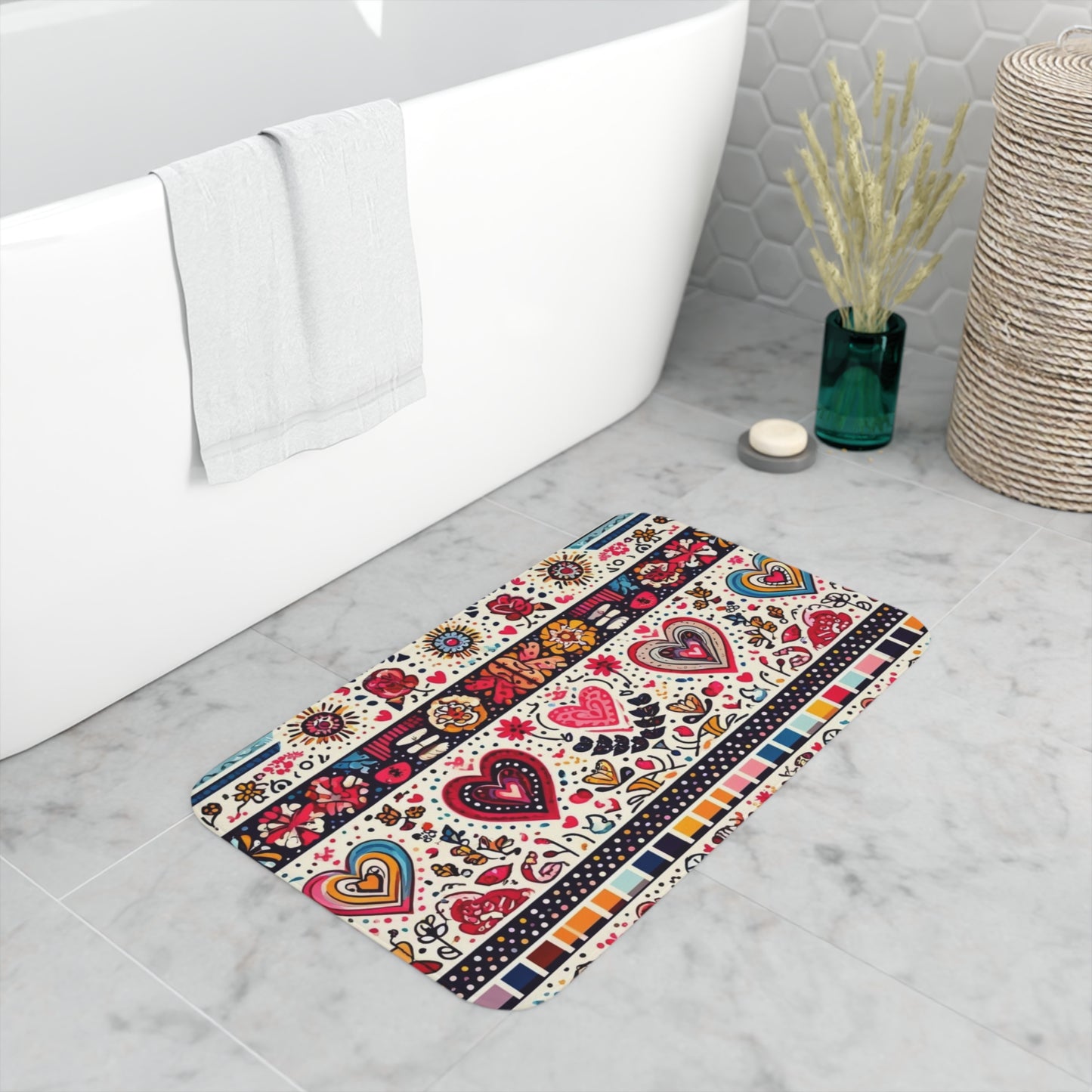 Love: Memory Foam Bath Mat (Patchwork of Passion)