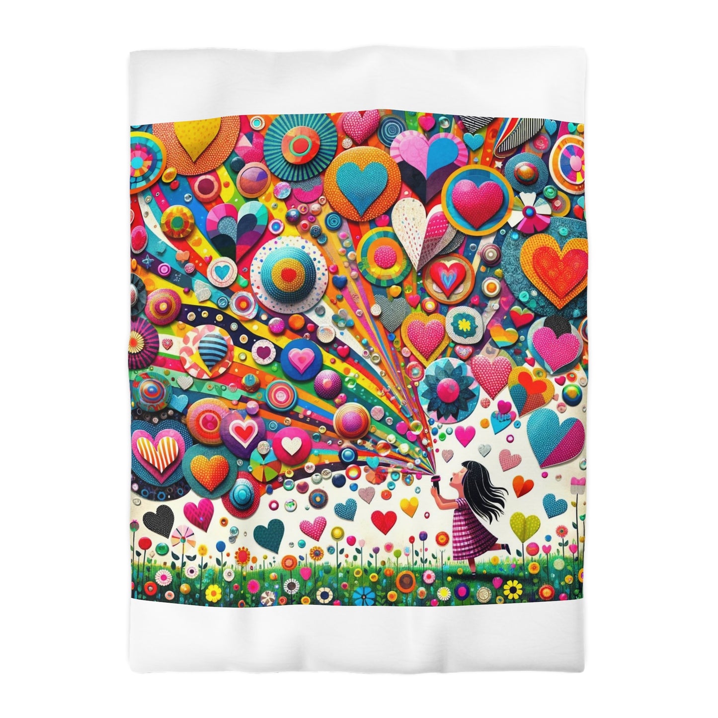 Love: Duvet Cover (Kaleidoscope Heart)