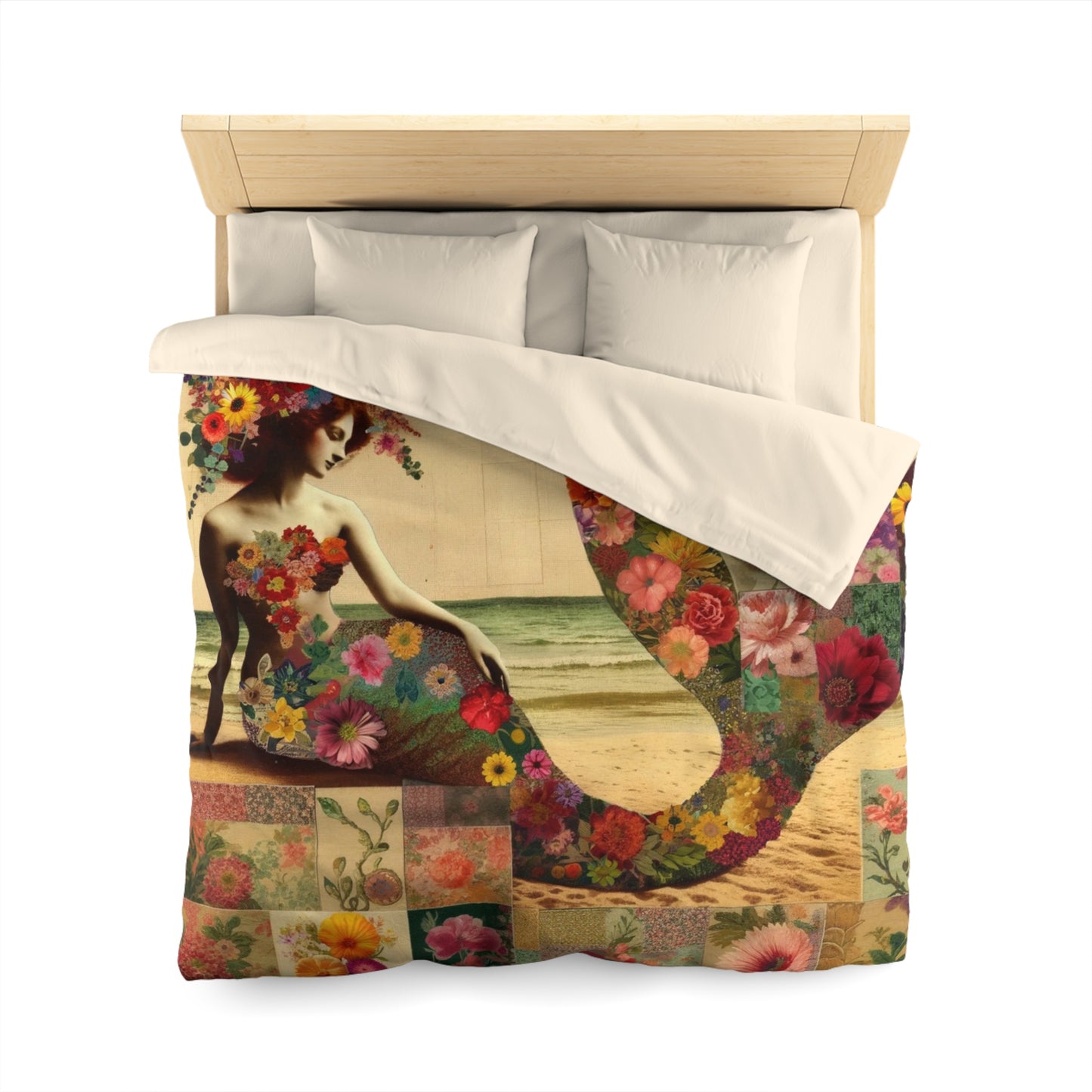 Mermaid: Duvet Cover (Floral Siren)