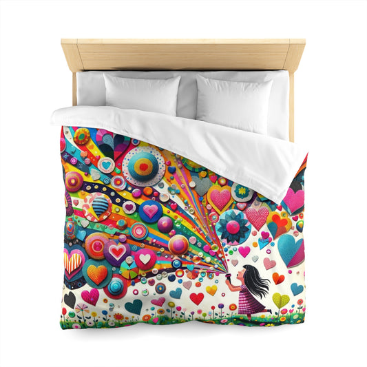 Love: Duvet Cover (Kaleidoscope Heart)