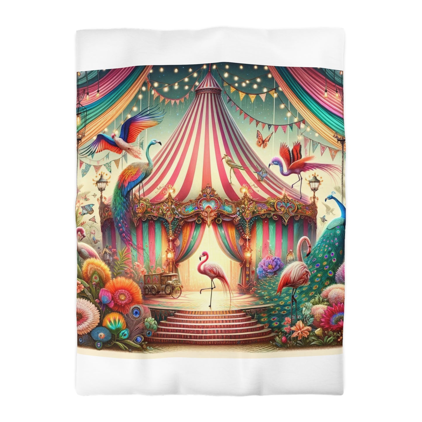 Flamingo: Microfiber Duvet Cover (Big Top Dreamland)