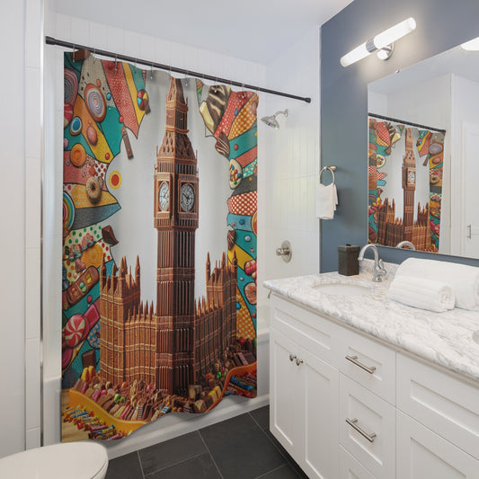 Treats: Shower Curtain (Big Ben Confection)