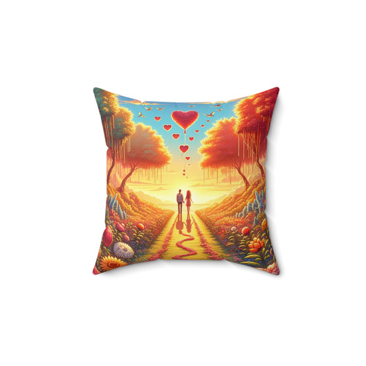 Love: Square Pillow (Love's Journey)