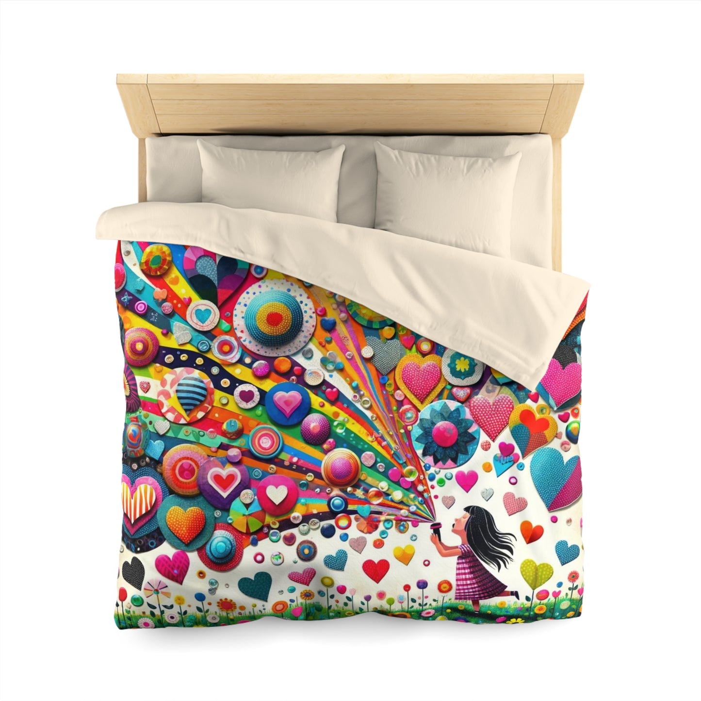 Love: Duvet Cover (Kaleidoscope Heart)