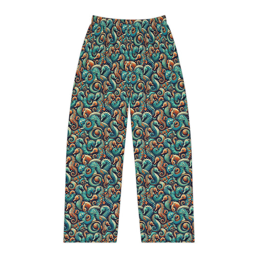 Mermaid: Pajama Pants (Seahorse Swirl)