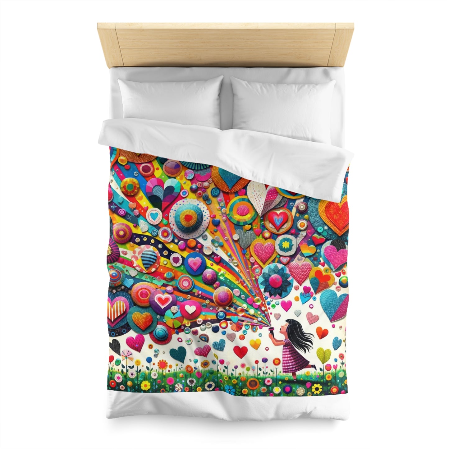 Love: Duvet Cover (Kaleidoscope Heart)