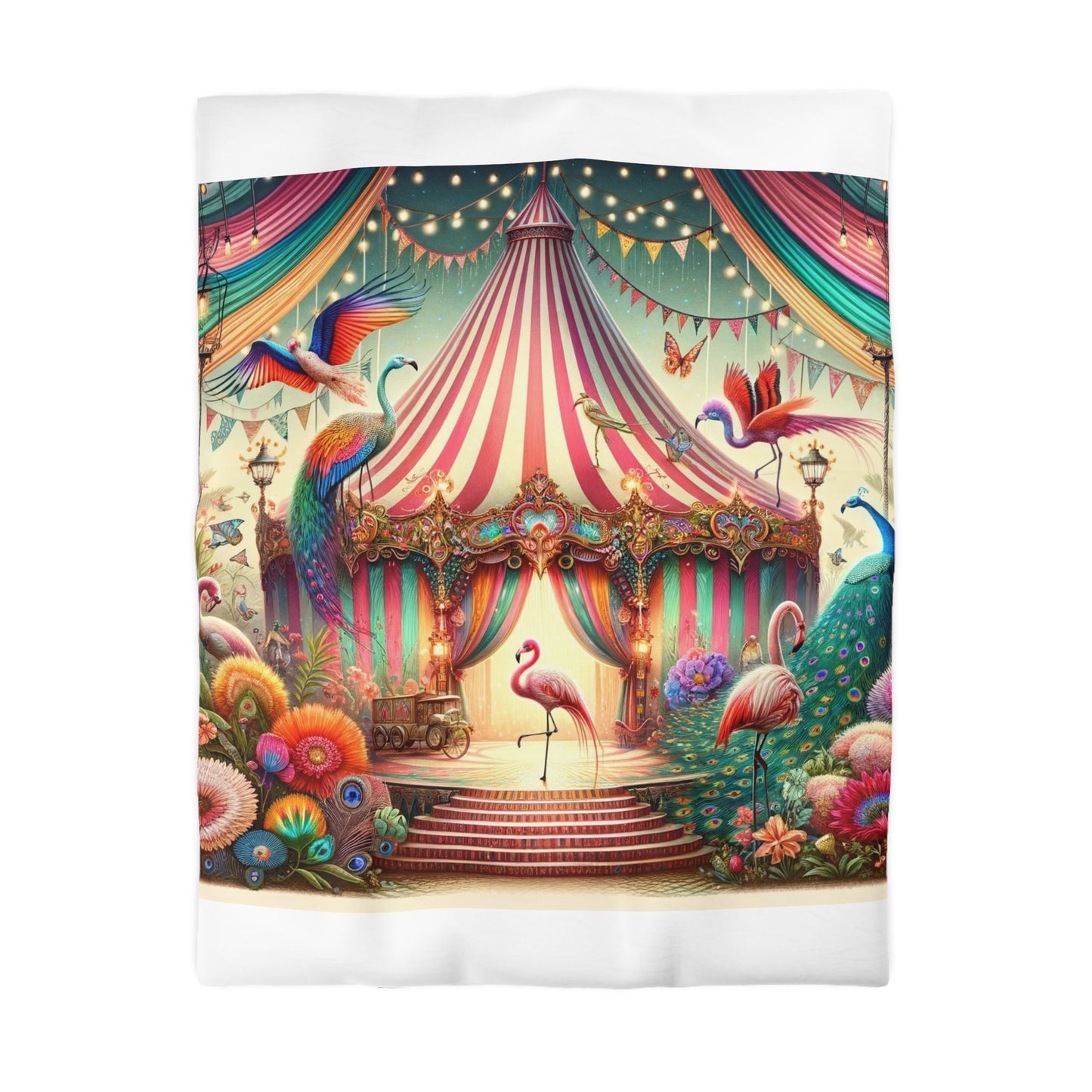 Flamingo: Microfiber Duvet Cover (Big Top Dreamland)