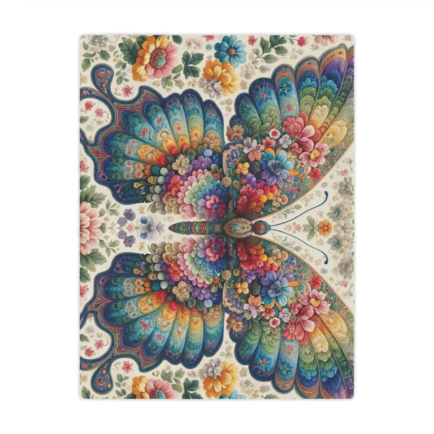 Vintage: Microfiber Blanket (Vibrant Wings)